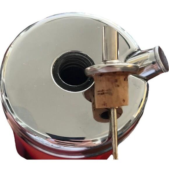 Vtg Fire Extinguisher Liquor Decanter Music Box Plays How Dry I Am Novelty MCM - Picture 6 of 14